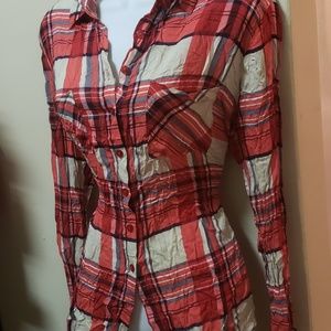 Cato plaid button up